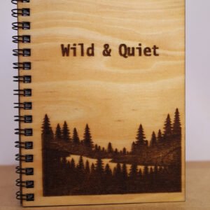 Wild & Quiet Forest Pocket Notebook - Hand-finished basswood