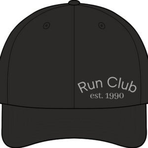 Run Club Nylon Performance Cap – Lightweight Athletic Hat with “Run Club est. 1990” Embroidery