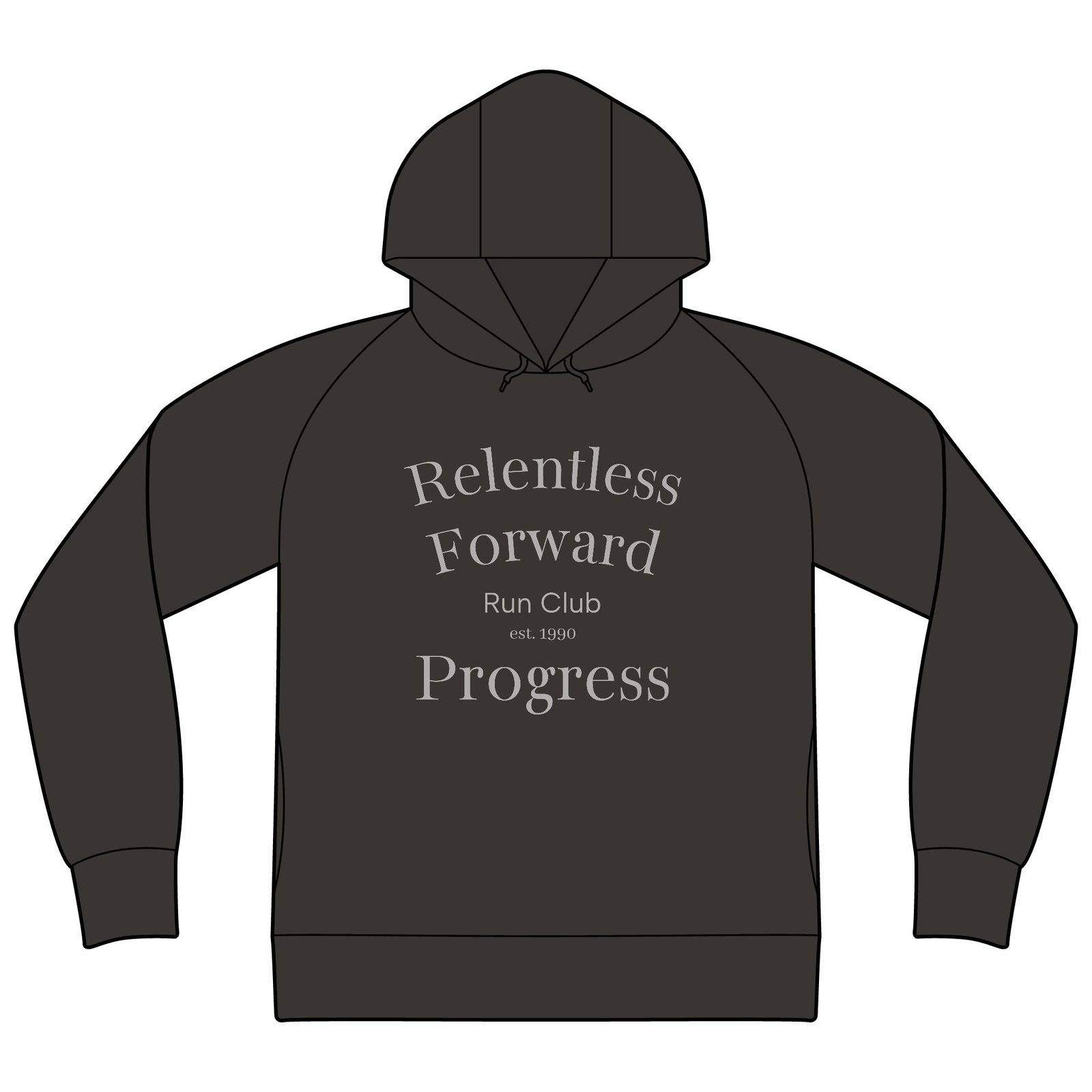 Run Club Hoodie — "Relentless Forward Progress" Motivational Hooded Sweatshirt - Image 5
