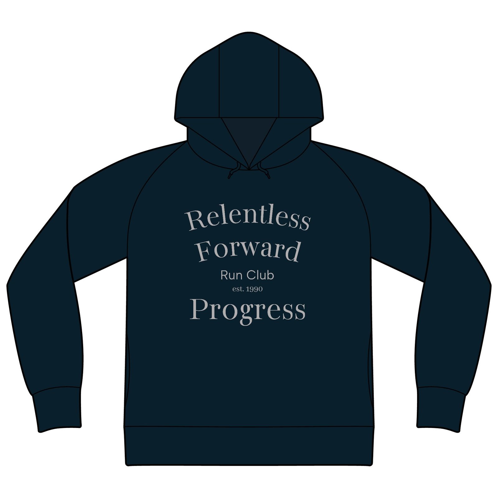 Run Club Hoodie — "Relentless Forward Progress" Motivational Hooded Sweatshirt - Image 13